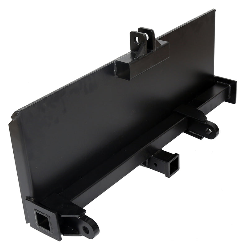 3-Point Attachment Adapter Hitch Adjustable for Skid Steer Loader Tractor