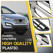 DURAFORCE Front Upper Lower Bumper Grille Set for Hyundai Santa Fe Sport 2013-2016