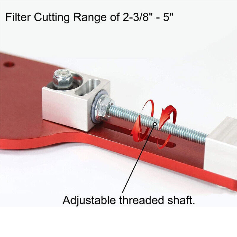 77750 Red Oil Filter Cutter Tool for Cutting Range 2-3/8 to 5