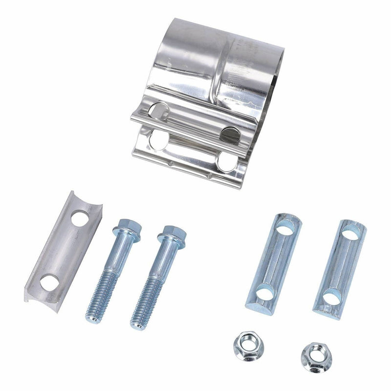 3 Inch Lap Joint Exhaust Band Clamp Muffler Sleeve Coupler Stainless Steel 2 Pie