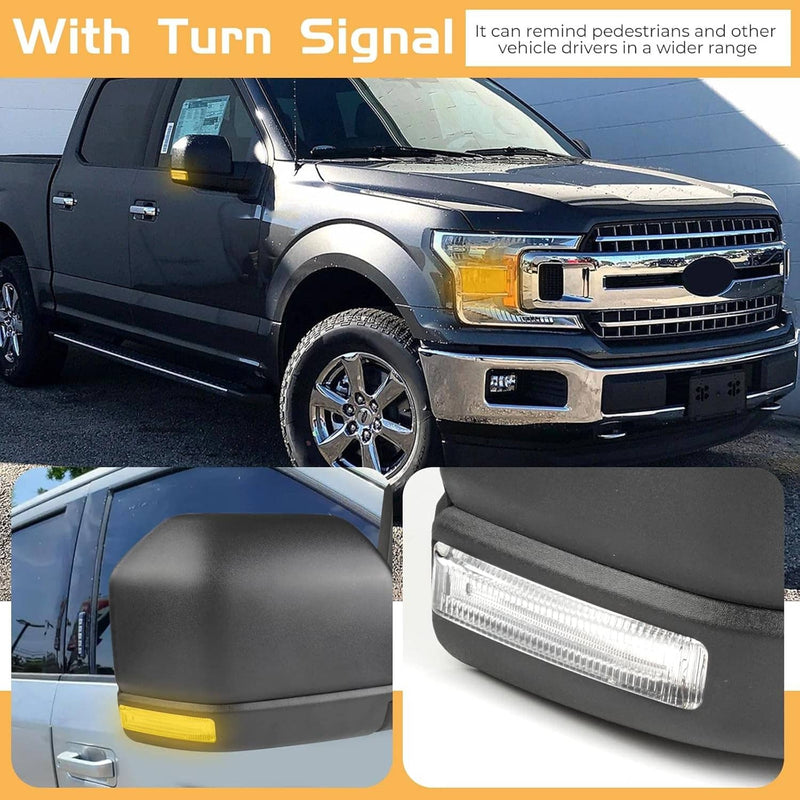 Right Passenger Side Mirror Heated 6Pin for Ford F150 Truck 2015-2020