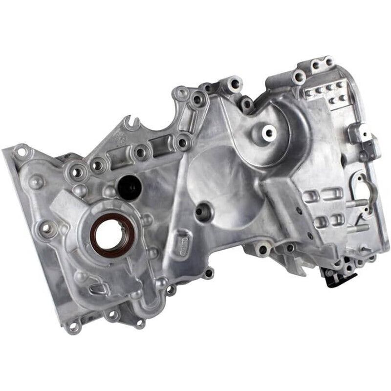 Silver Engine Oil Pump Timing Chain Cover for 2017-2020 Hyundai Elantra 2.0L