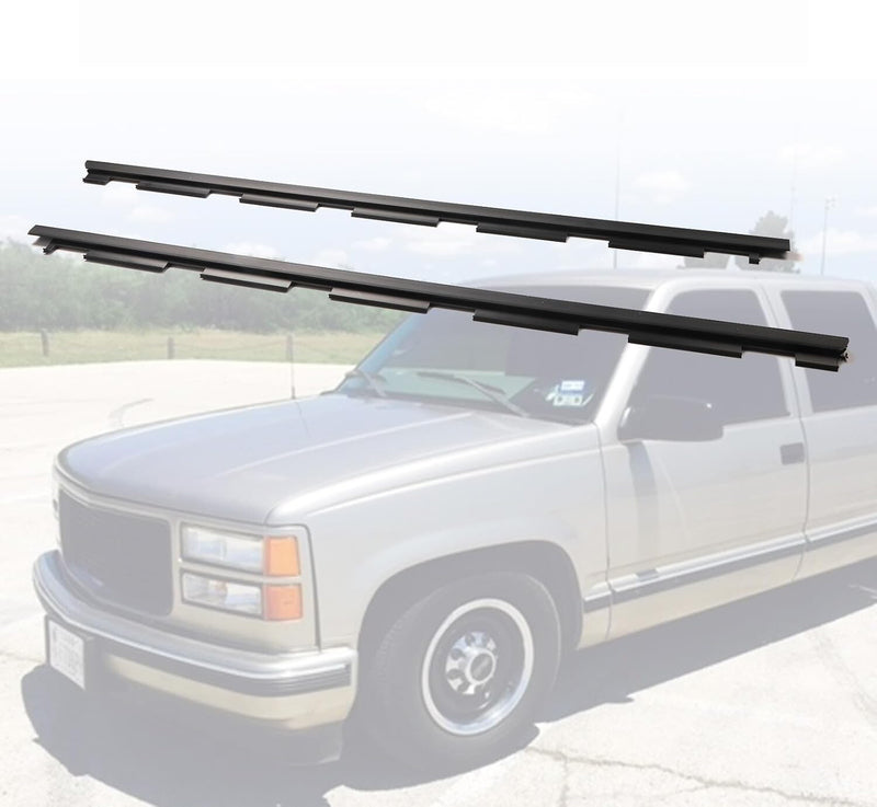 Outer Front Window Sweep Weatherstrip Seal Pair Set for Chevy GMC Pickup Truck