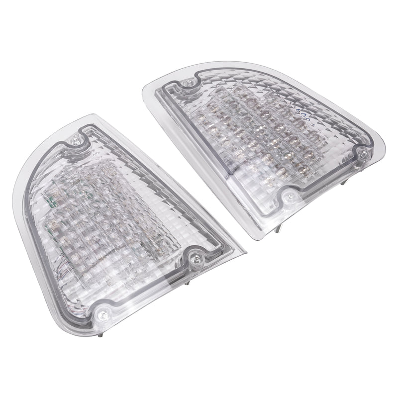Clear LED Turn Signal Lights for Kenworth KW K300 T300 T330 T600 86-08 Pair
