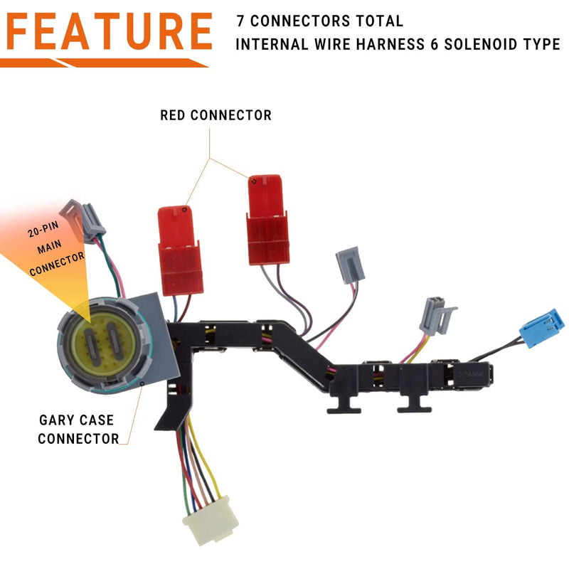Transmission Wiring Harness for GM Duramax 1999-2003 1000/2000 Allison 5-Speed