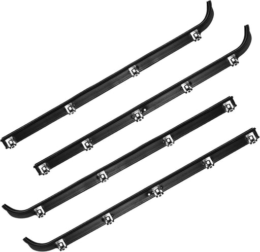 DURAFORCE 4PCS Door Window Seal Belt Weatherstrip Kit for Ford F150 F250 F350 1987-1997