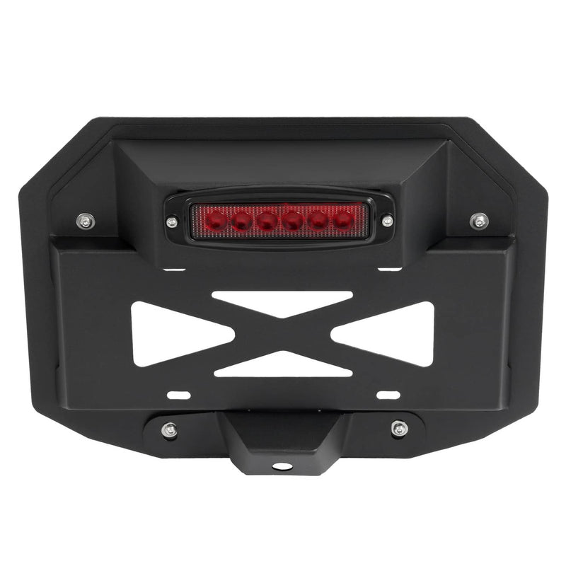 DURAFORCE Spare Tire License Plate With Third Brake Light for Jeep Wrangler JK 2007-2018