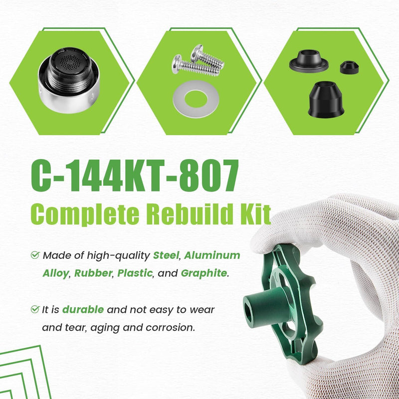 C-144KT-807 Complete Wall Hydrant Faucet Repair Kit for Prier C-144 C-244 Series