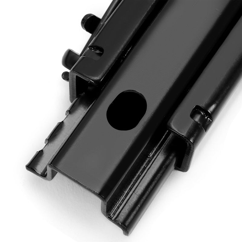 Black Front Seat Slider Dual Lock Seat Base Mounting Track Assembly Universal