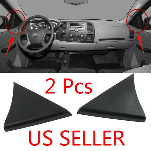 DURAFORCE 2PCS Front Door Upper Trim Panel Left Right for Chevrolet Silverado GMC Sierra