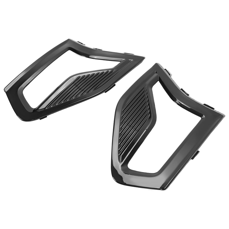 Front Bumper Fog Light Lamp Grille Covers Bezel Trim for Ford Fusion 2019-2020