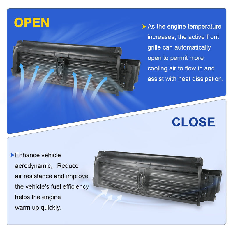 Active Grille Shutter with Motor Assembly for Volkswagen Jetta 2019-2021