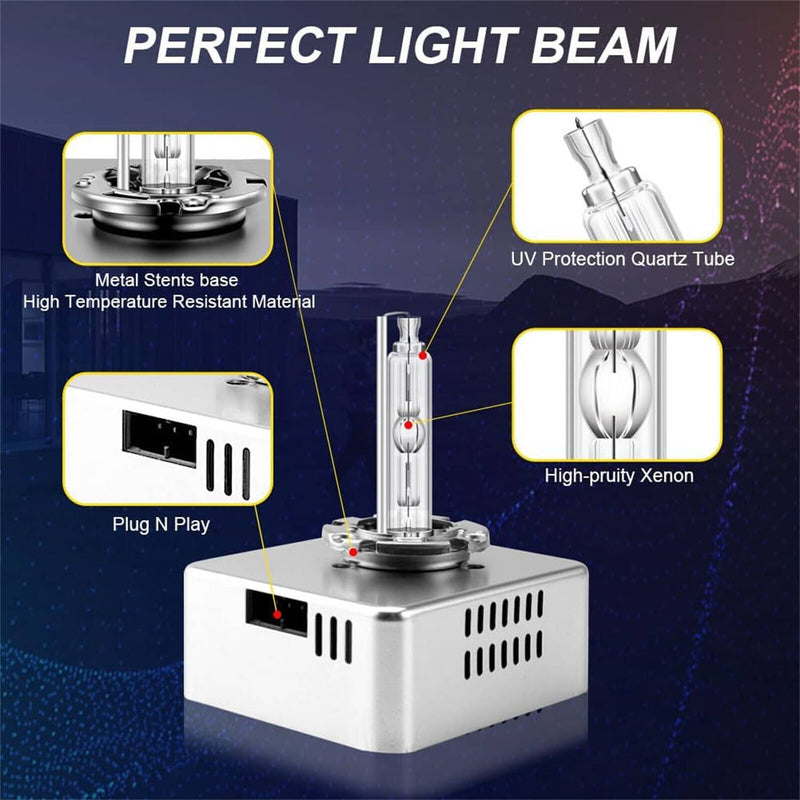 D5S Xenon HID Headlight Bulb 2X for Chevrolet Silverado 1500 GMC Sierra Terrain