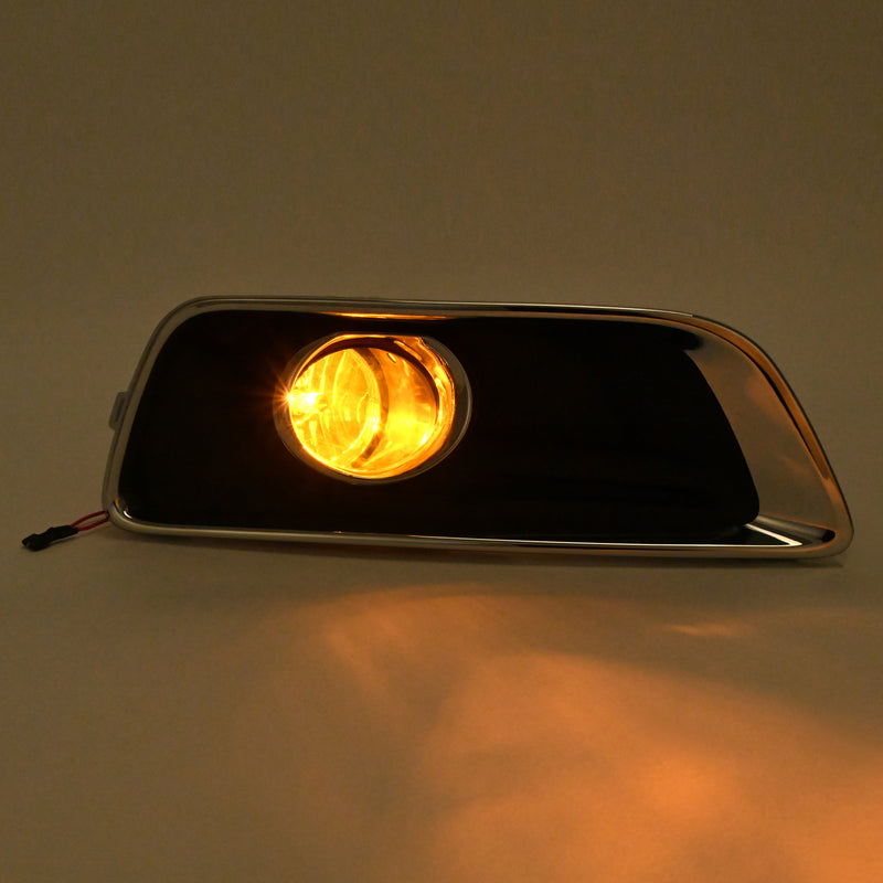 Front Bumper Fog Light Lamp Bezel Chrome Trim for Chevy Malibu 2013-2015 Set