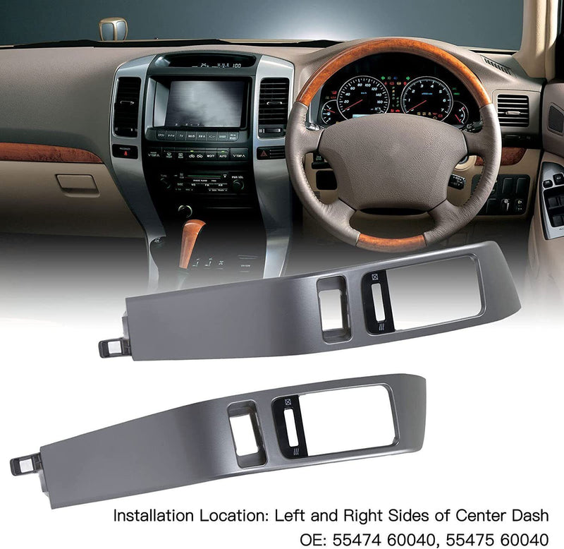 2003-2009 Toyota Land Cruiser Prado Instrument Air Vent Finish Panel Garnish