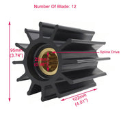 DURAFORCE 4019403 Impeller for Cummins for Sherwood 18000K for Johnson 09-705BT-1 2X