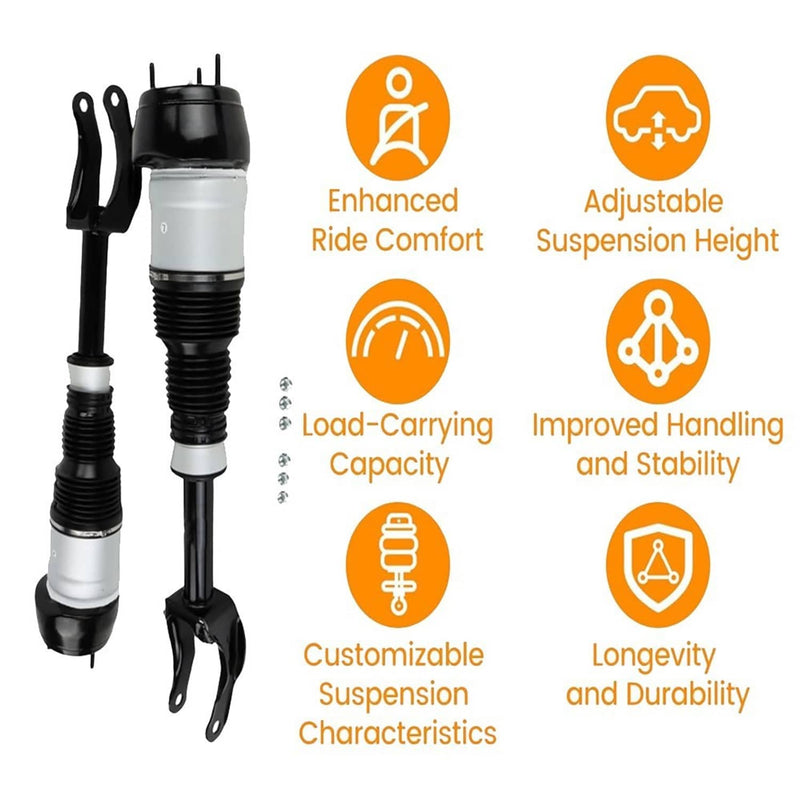 2Pcs Front Air Suspension Shock Struts w/ADS for Mercedes W166 X166 GL450