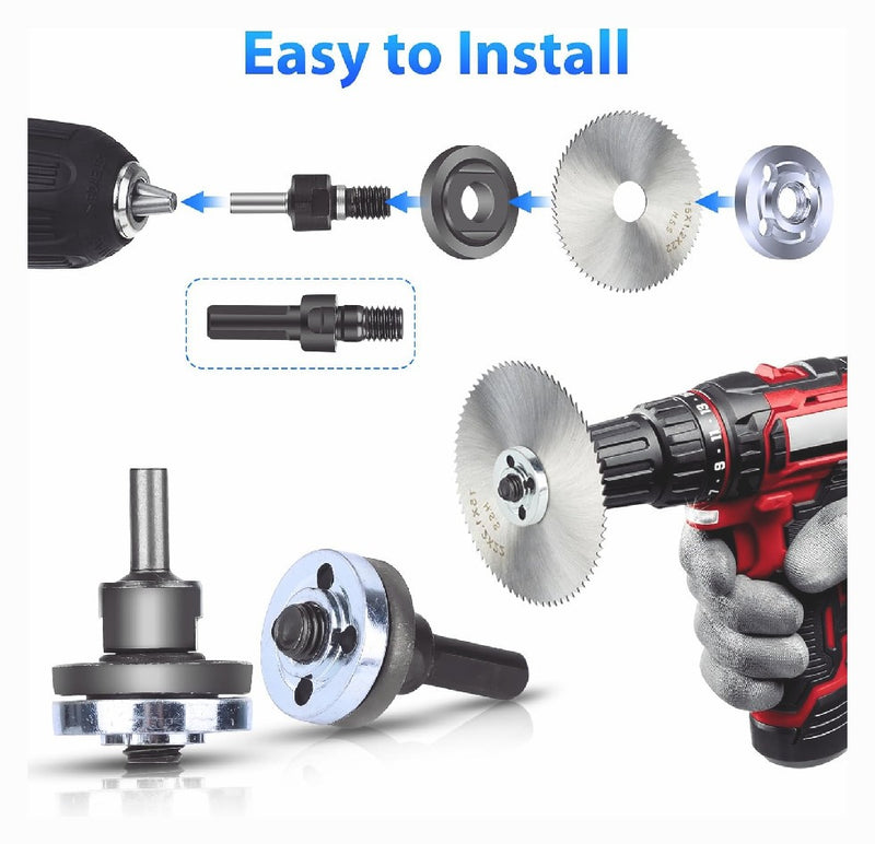 Electric Drill Conversion Angle Grinder Adapter 6mm Connecting Rod Kit 6 in 1