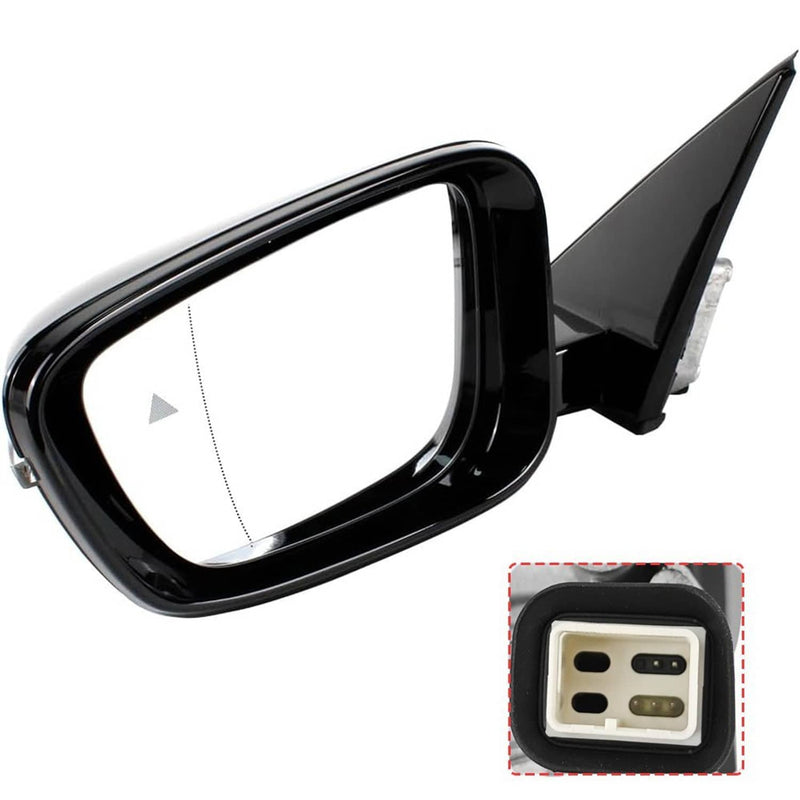 Left Driver Side Mirror With Blind Spot Black for BMW 320i 330i 330e 2019-2023