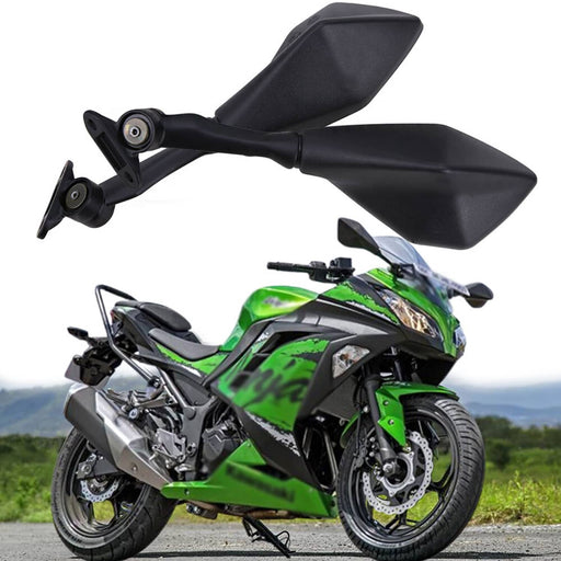 DURAFORCE Motorcycle Rear View Side Mirrors for Kawasaki Ninja 300R EX300 ZX6R ZX636