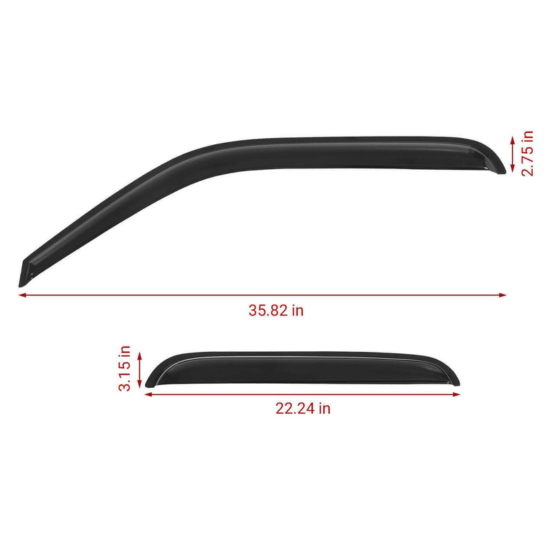 Window Visors Rain Sun Guard for 99-06 Chevy Silverado GMC Sierra Extended Cab