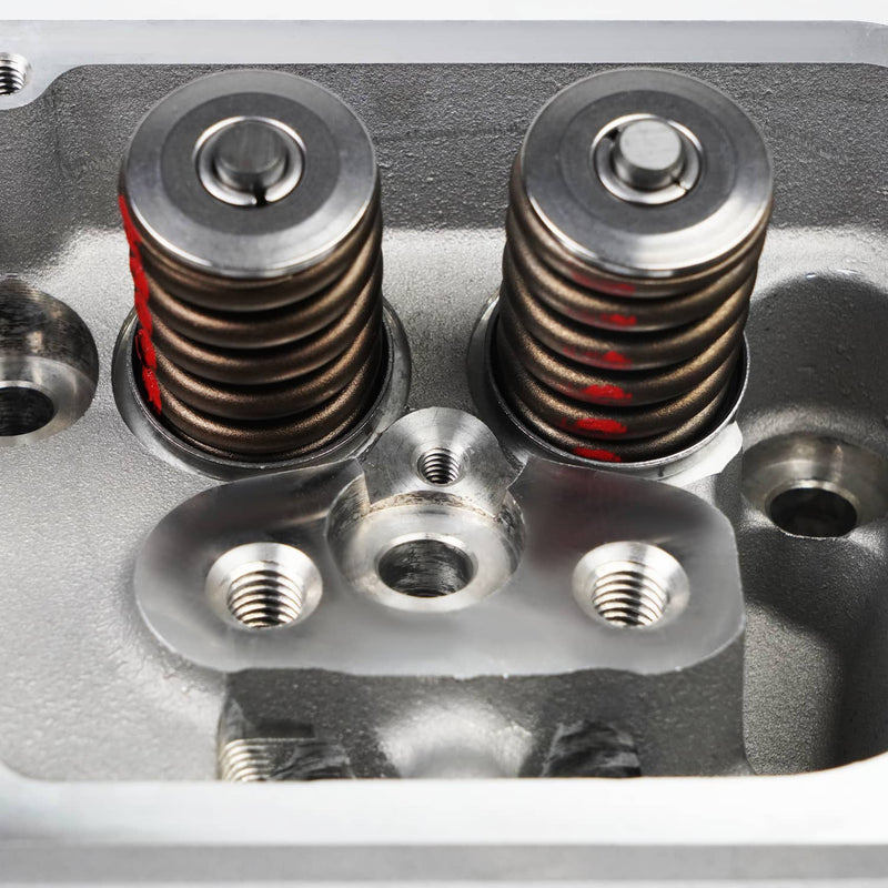 2x Aluminum Cylinder Heads Fit for SBC Chevy 350 190cc 64cc 2.02/1.60 Angle