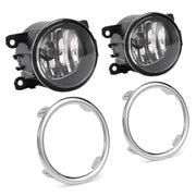 DURAFORCE Clear Fog Lights With Ring Wiring Switch for Honda Pilot EX 2012-2015