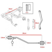 DURAFORCE 3 Point Rear Linkage Hitch Kit for Kubota B Compact Utility Tractor Category 1