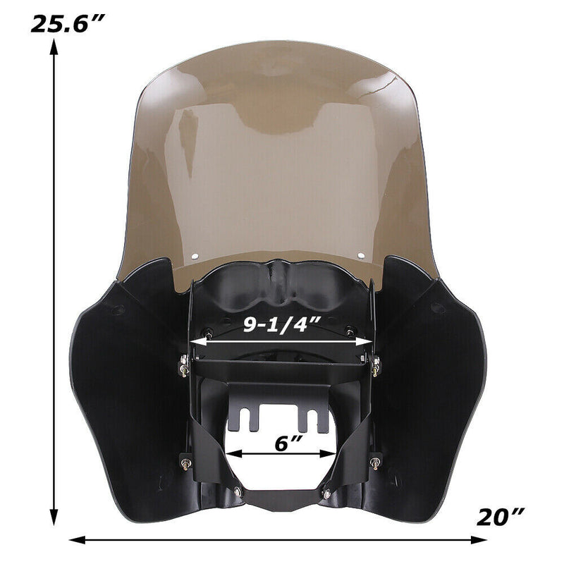 Front Upper Fairing and 15" Windshield for Harley Dyna FXDB FLD Switchback FXDL