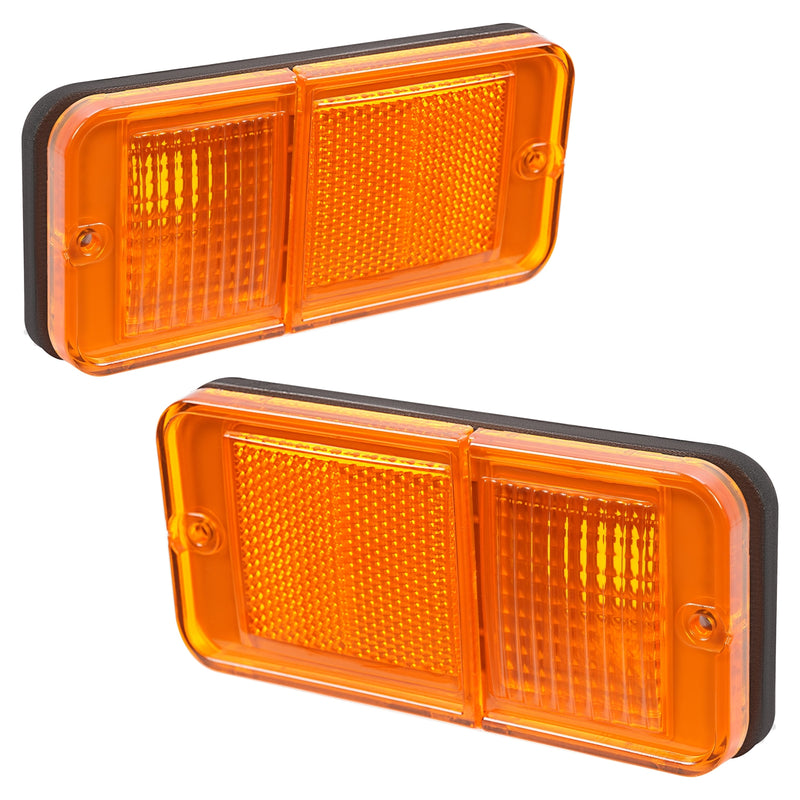 Front Amber Side Marker Lights for Chevrolet GMC C/K Pickup Trucks 1968-1972 Set
