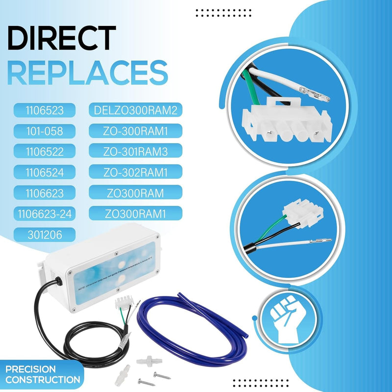 1106523 EUV3 Spa Ozonator Kit 4-Pin AMP for Hot Tubs Spas Up to 800 Gallons