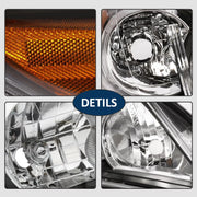 DURAFORCE Headlights Front Bumper Fog Light Cover Set for 2011-2013 for Toyota Corolla