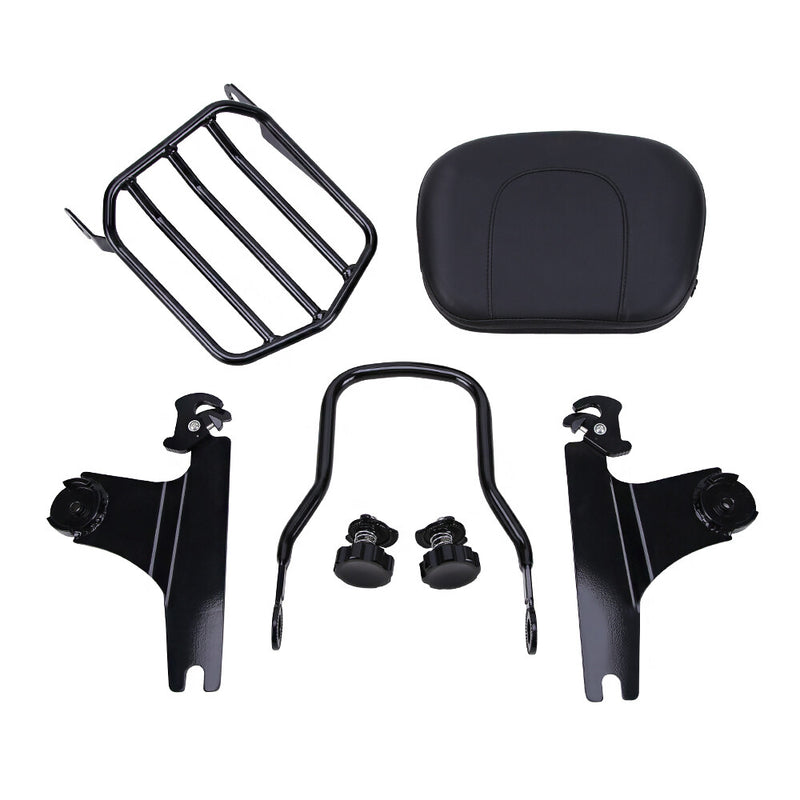 Sissy Bar Backrest Luggage Rack for Harley Sportster 883 XL 1200 Custom 94-03