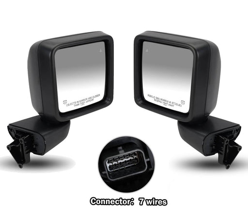 DURAFORCE Left Right Side Rear Mirror w/ Blind Spot for Jeep Wrangler Gladiator 2018-2025