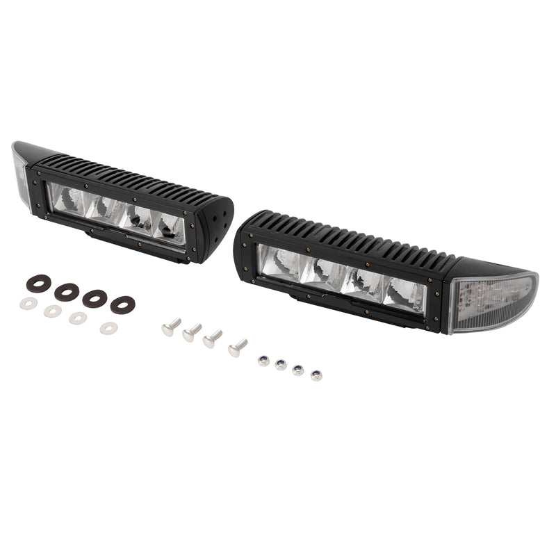 2PCS Headlight Heated LED Plow Lights Universal Replace for 1312100