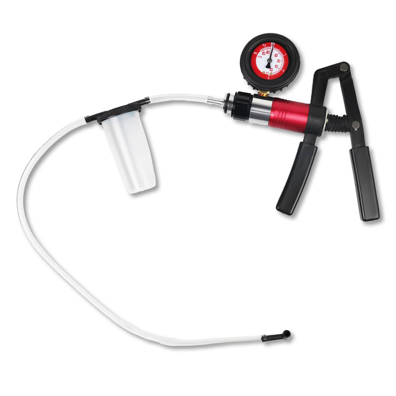 Hand Held Vacuum Pressure Pump Tester Brake Fluid Bleeder Tool 21pcs