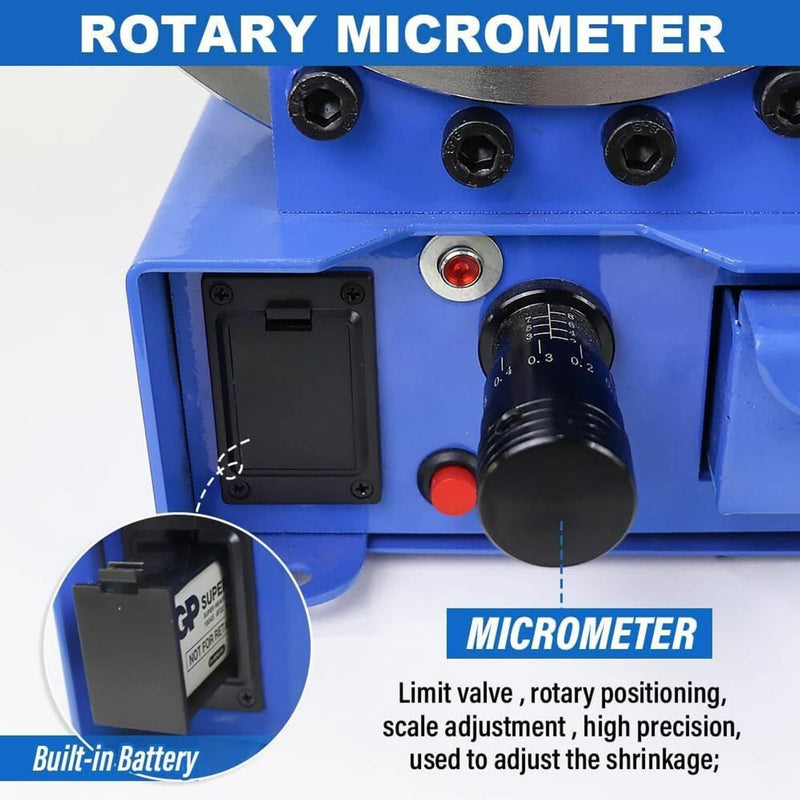 5600KN Hydraulic Hose Crimper Pipe Clamping Machine with 8 Sets Dies 10mm-30mm