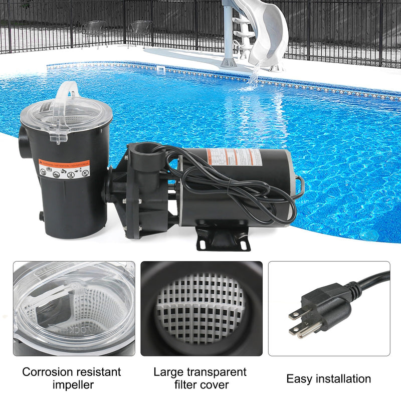 1HP Swimming Pool Pump Replacement for W3SP1580 Pump with Cord