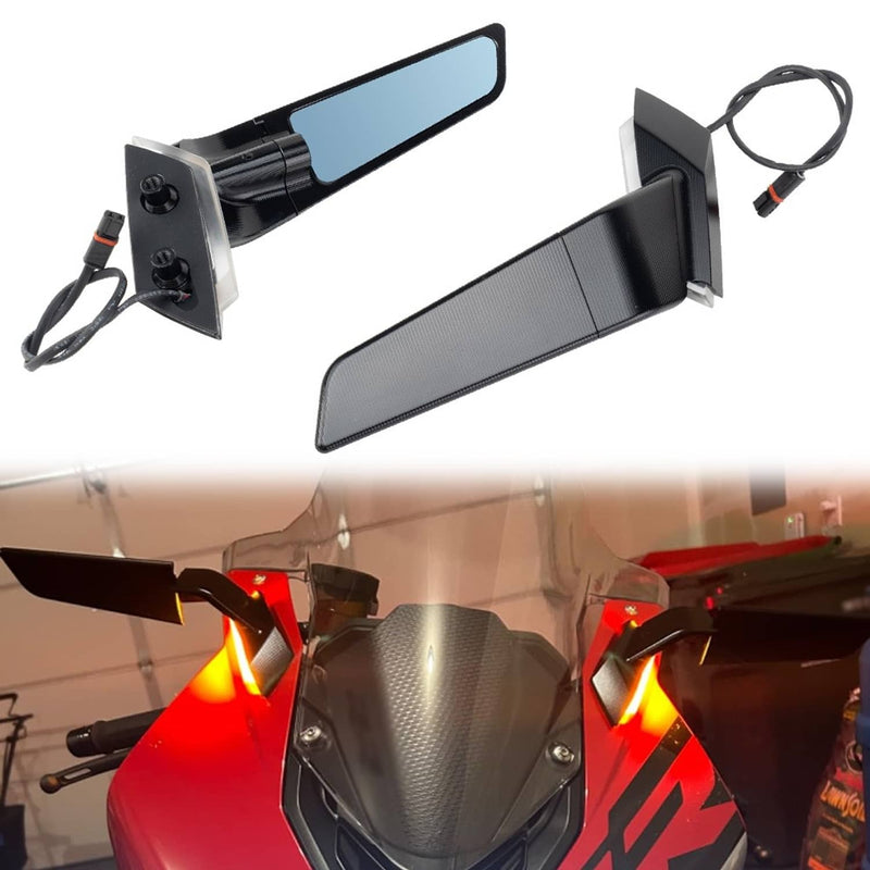 Wing Mirrors Adjustable Rearview Side Mirrors for BMW S1000RR 2009-2018
