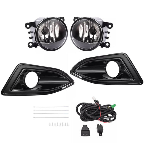 DURAFORCE Bumper Fog Lights Lamps with Harness Switch for Ford Edge 2015-2018 Halogen