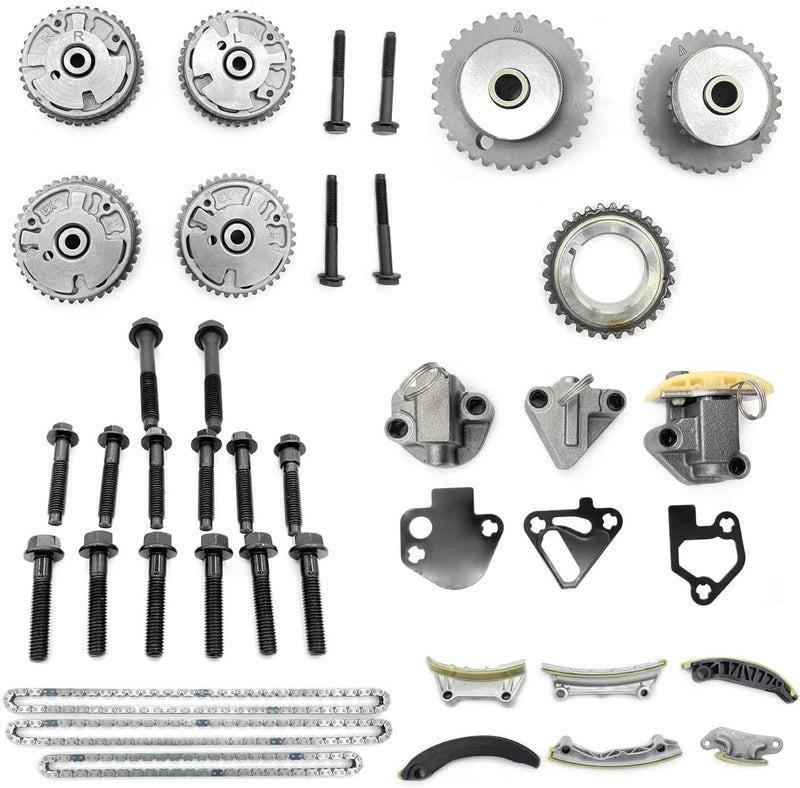 Timing Chain Kit 4VVT Cam Phaser Gear for Buick Cadillac Chevrolet GMC Pontiac