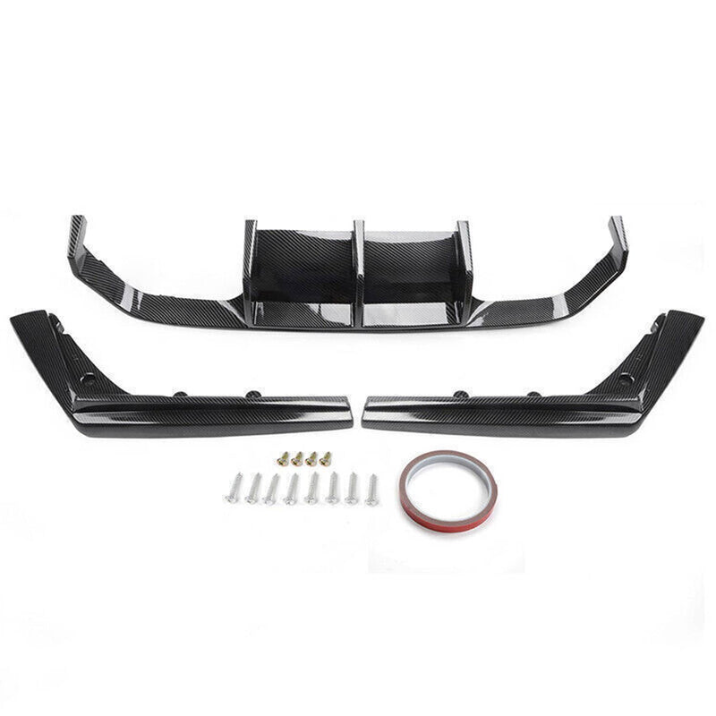 Carbon Fiber Color Rear Bumper Diffuser Lip for BMW F80 M3 F82 F83 M4 15-20