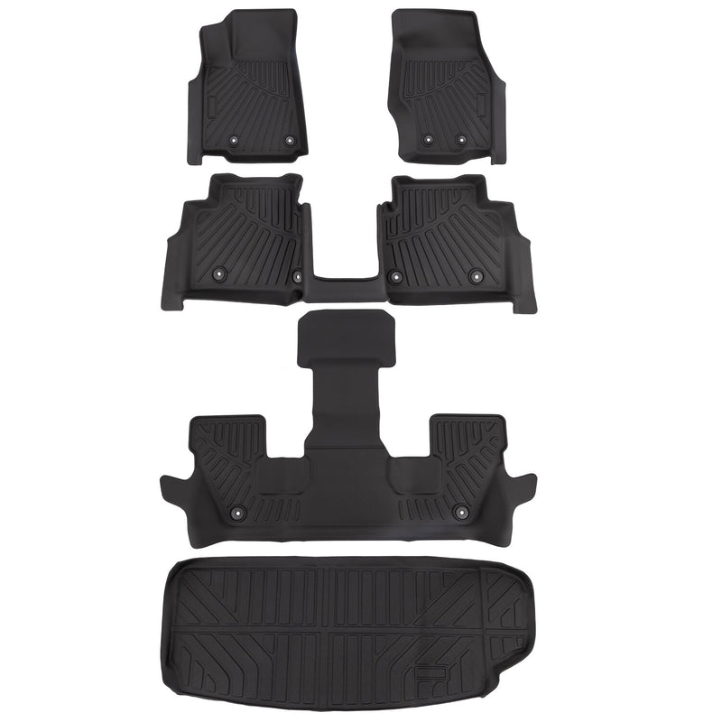 All Weather Floor Mats 3 Row & Cargo Liners for Jeep Grand Cherokee L 2021-2025