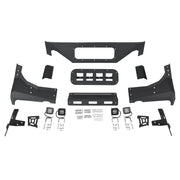 DURAFORCE Steel Armor Windshield Frame Cover Visor Cowl w/LED for Jeep Wrangler JK 2007-18
