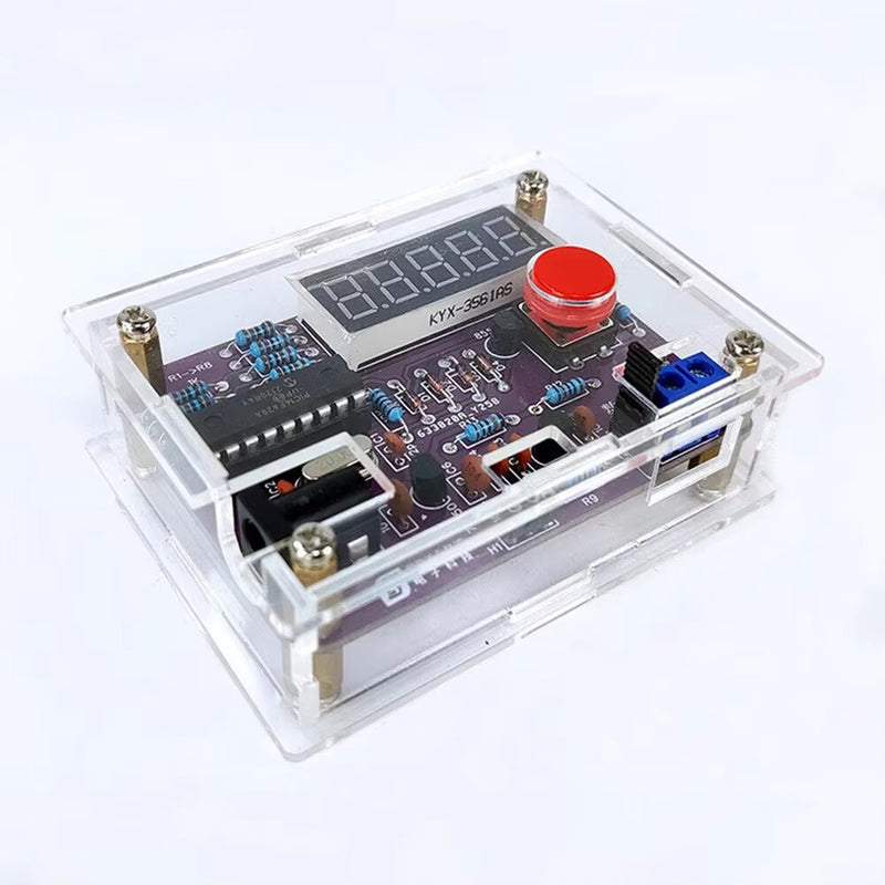 1Hz-50MHz Digital Crystal Oscillator Frequency Counter Meter DIY Tester Case