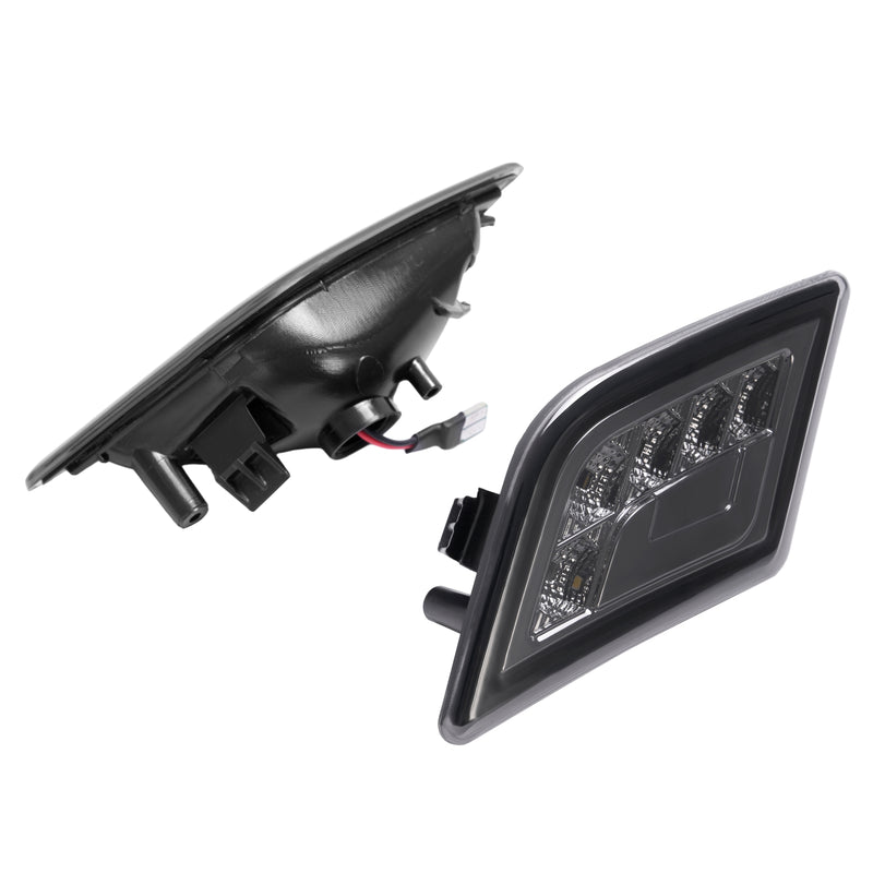 LED Smoke Side Marker Corner Lights for Mercedes-Benz C300 C350 C63 AMG 08-11