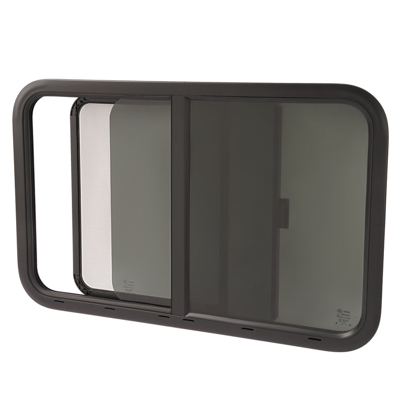 35" x 22" Horizontal Slider RV Window with Screen for Cargo Trailer