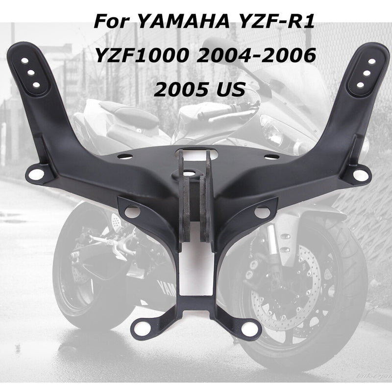 Front Headlight Assembly w/ Upper Stay Bracket for Yamaha YZF R1 2004-06