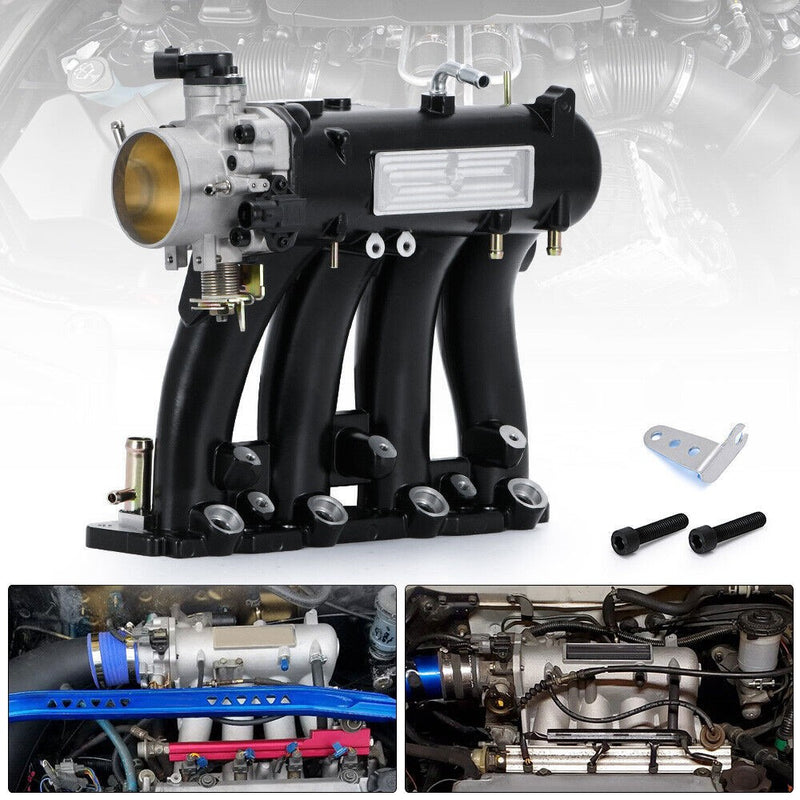D-Series Intake Manifold +70mm Throttle Body for Honda Civic CRX Del Sol D15 D16