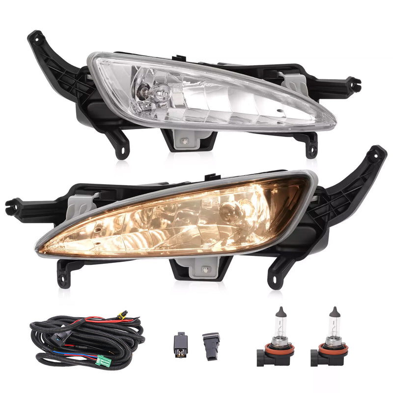 Fog Lights With Brackets for Kia Optima 2011-2013 Except Hybrid RH LH Pair